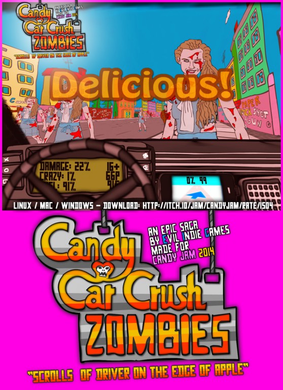 Candy Car Crush 3D: Zombies (Alpha v0.1)