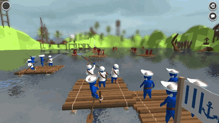 Stupid Raft Battle Simulator v07.03.17 [Steam Early Access]